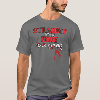T-shirt Le bord droit est une bande