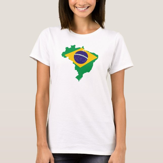 T-shirt Le Brésil pour les dames 2 (Devant)