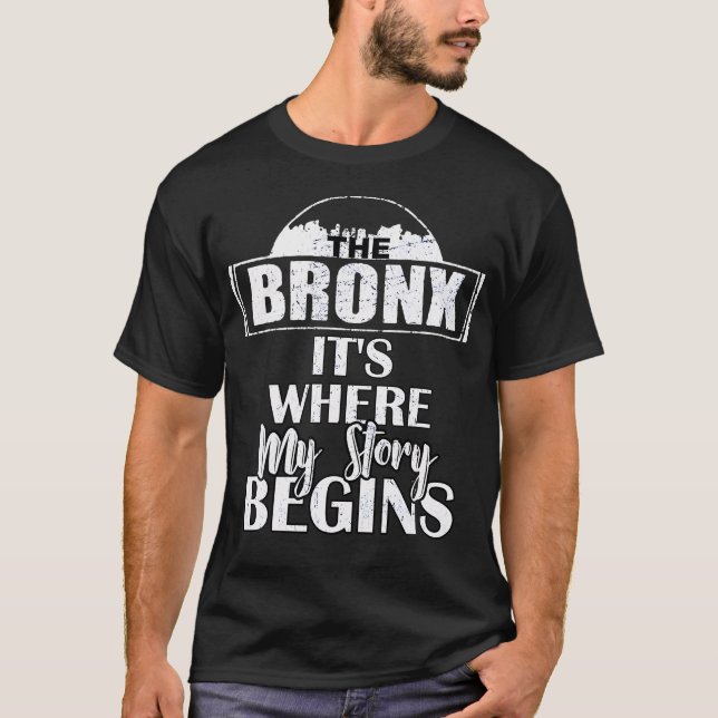 T-shirt Le Bronx où mon histoire commence Bronx (Devant)