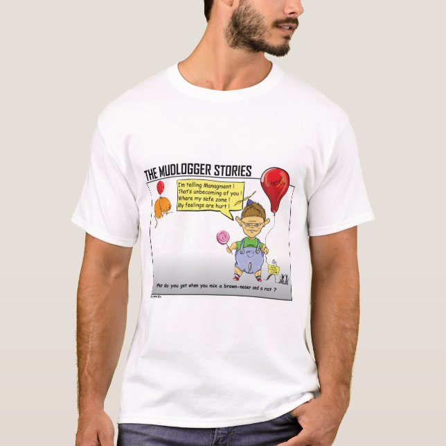 T-shirt Le Brun-Noser et son gisement de pétrole de ballon (Devant)