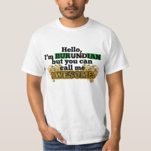 T-shirt Le Burundais, mais m'appellent impressionnant