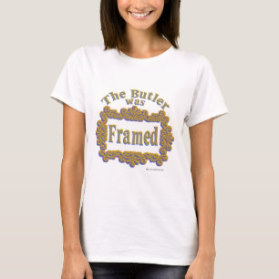T-shirt Le Butler Était Cadre Fun Mystery Design