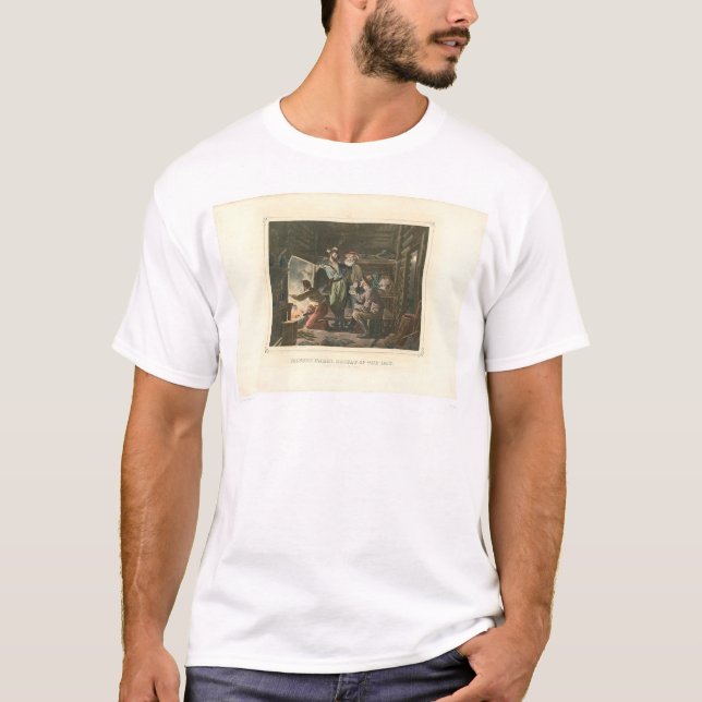 T-shirt Le cabine du mineur, résultat du jour (0155A) (Devant)