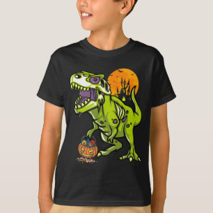 T-shirt Le cadeau de Halloween Zombie Dinosaur pour les fi