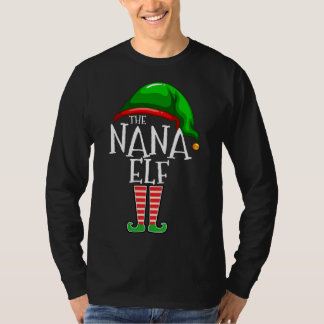 T-shirt Le cadeau de Noël du groupe Nana Elf Family Matchi