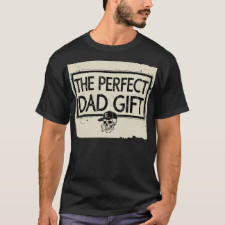 T-shirt « LE CADEAU DE PÈRE PARFAIT » Logo grunge des anné