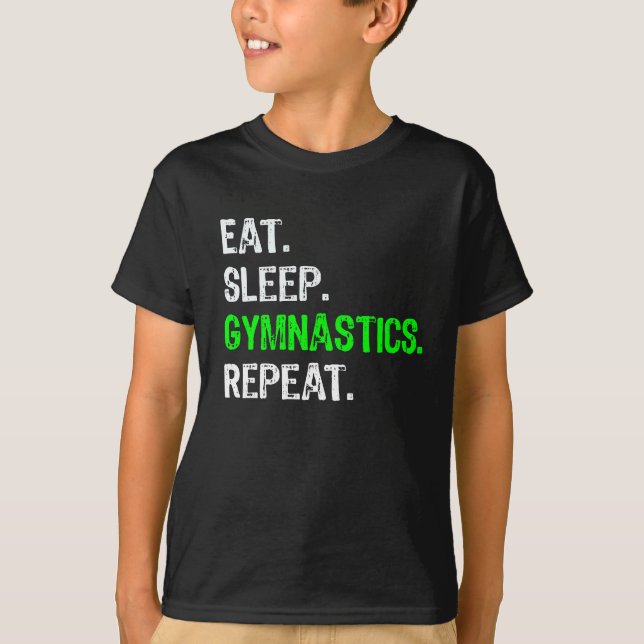 T-shirt Le cadeau drôle de gymnastique de garçons et de (Devant)