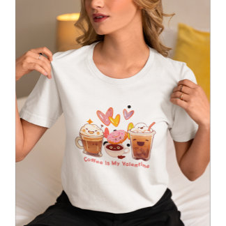 T-shirt Le café est ma Saint-Valentin | Café Valentine