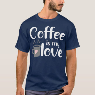T-shirt le café est mon ami d'amour