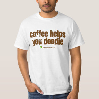 T-shirt Le café vous aide Doodie