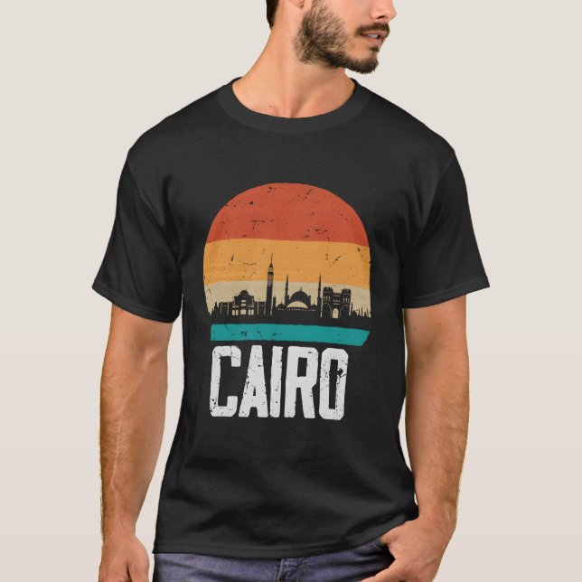 T-shirt Le Caire Egypte Skyline Le Caire (Devant)