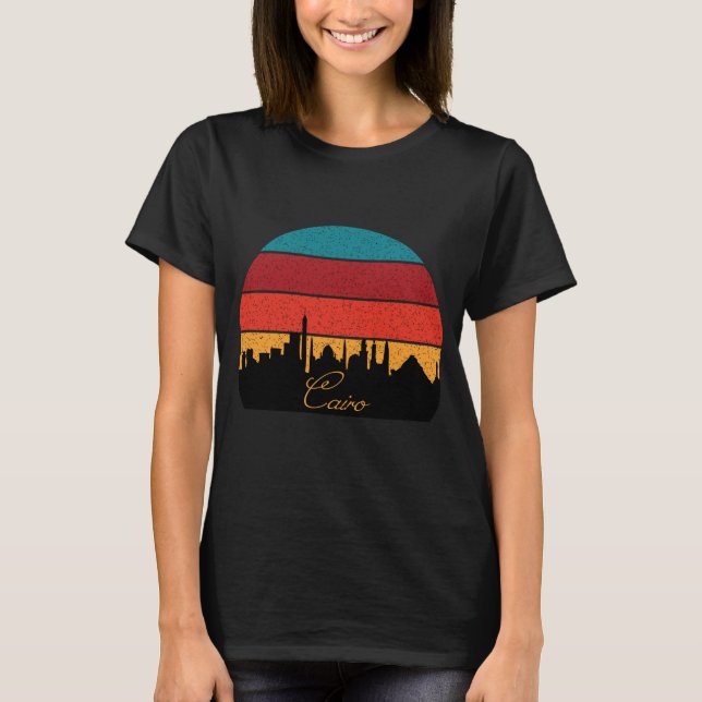 T-shirt Le Caire, Silhouette (Devant)
