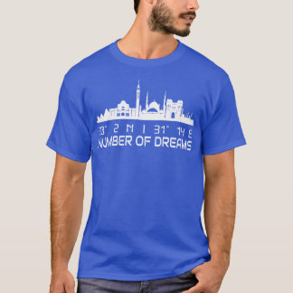 T-shirt Le Caire Skyline Gps Coordonnent L'Egypte
