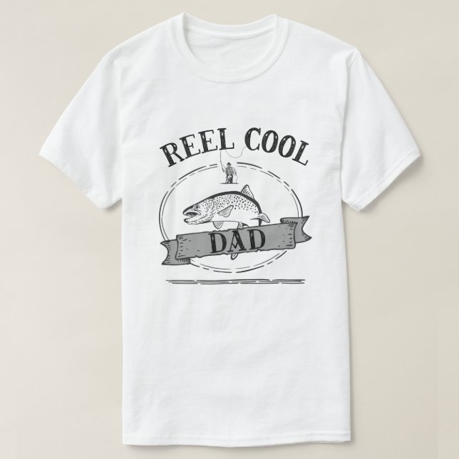 T-shirt Le calembour drôle de pêche de papa frais de (Design devant)