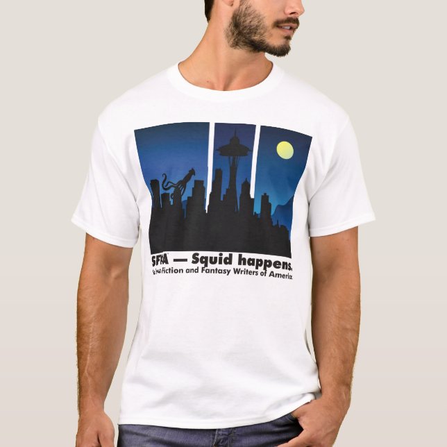 T-shirt Le calmar se produit (Devant)