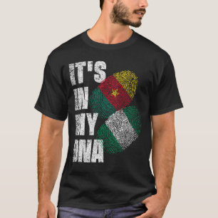T-shirt Le Cameroun Et Le Nigeria Mélangent Le Drapeau Du 