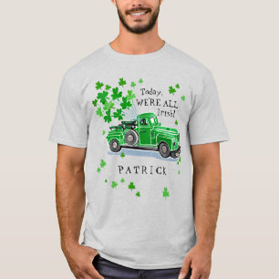 T-shirt Le camion vintage de vert du jour de St Patrick
