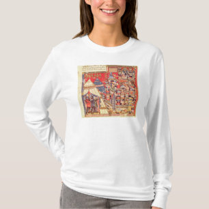 T-shirt Le camp grec et la ville de Troie