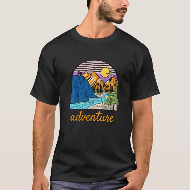 T-shirt Le Camping Aventure Fuir L'Ordinaire (Devant)