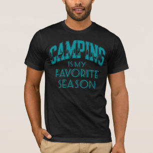 T-shirt Le Camping Est Ma Saison Préférée