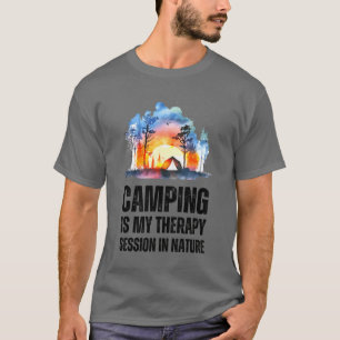 T-shirt Le camping est ma séance de thérapie dans la natur