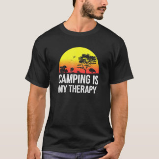 T-shirt Le Camping Est Ma Thérapie - Camping