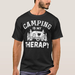T-shirt Le Camping Est Ma Thérapie Drôle Camping Hommes