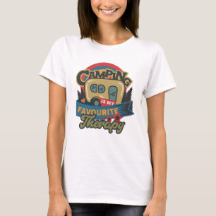 T-shirt Le Camping Est Ma Thérapie Préférée