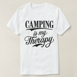 T-shirt Le Camping Est Mon Citation Thérapeutique Concepti