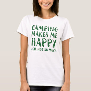 T-shirt Le camping me rend heureux