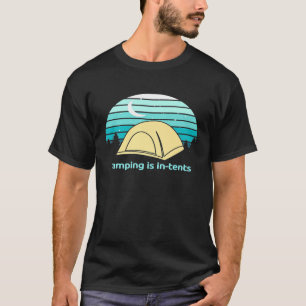 T-shirt Le Camping Mens Est Dans Les Tentes - Drôle Pour L
