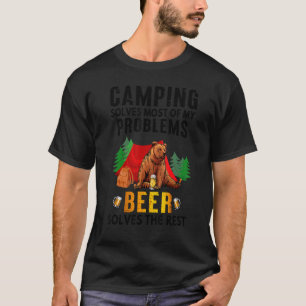 T-shirt Le Camping Résout La Plupart De Mes Problèmes Ours