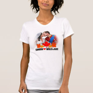 T-shirt Le Canada aime prince William et chemise de Kate