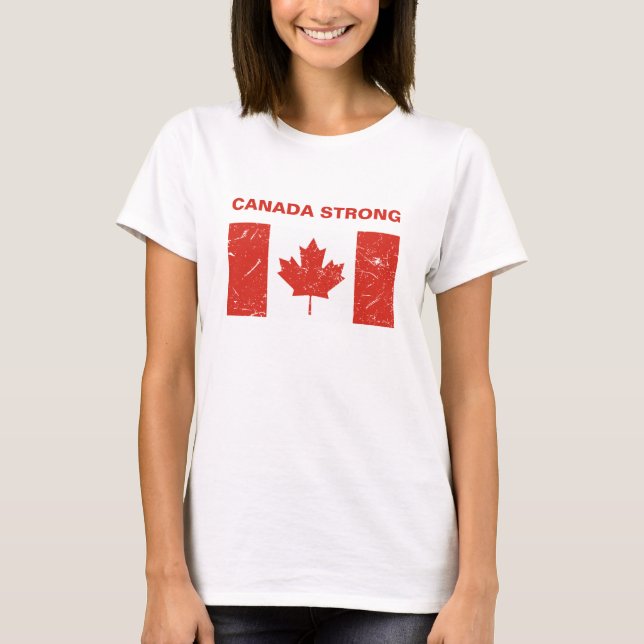 T-shirt Le Canada : des femmes fortes (Devant)