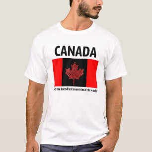 T-shirt Le Canada Est L'Un Des Pays Les Plus Aimés Du