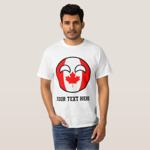 T-shirt Le Canada Geeky tendant drôle Countryball