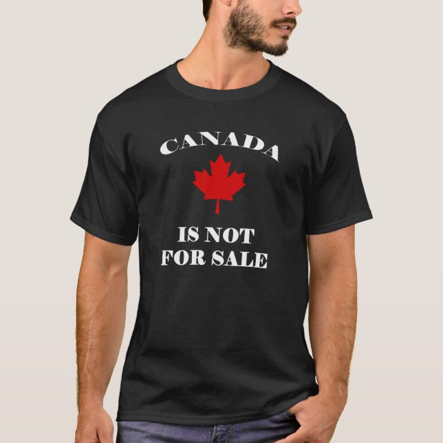 T-shirt le canada n'est pas à vendre (Devant)