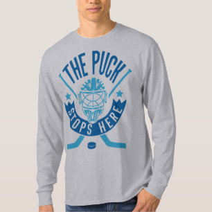 T-shirt Le Canard Arrête Ici Le Goalie De Hockey