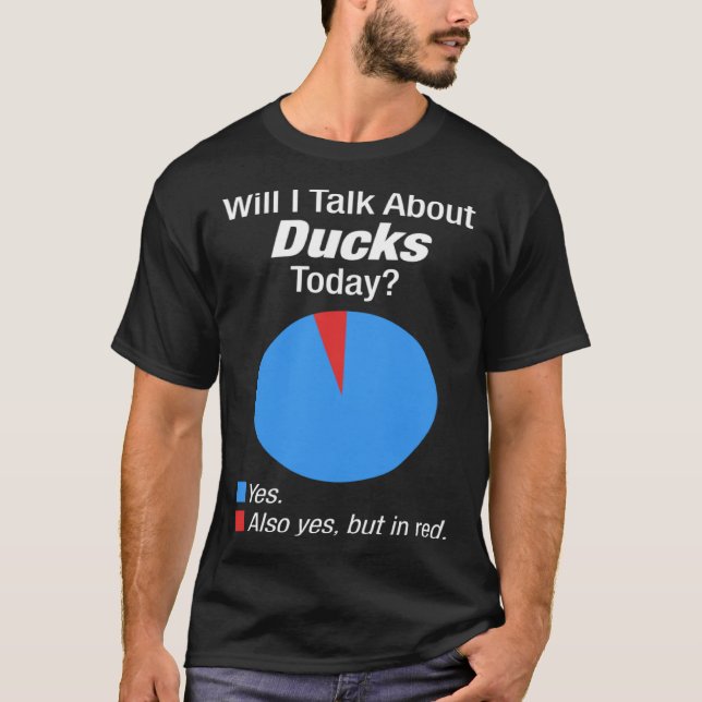 T-shirt Le canard observé (Devant)