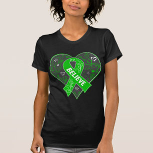 T-shirt Le Cancer cholagogue croient le coeur de ruban