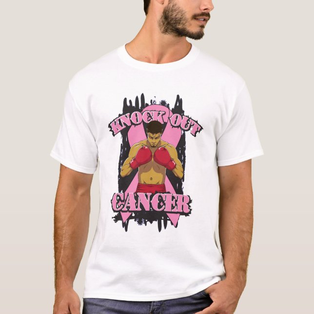T-shirt Le cancer du sein assomment le Cancer (Devant)