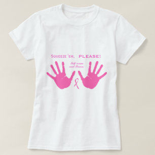 T-shirt Le cancer du sein les serrent conception ROSE