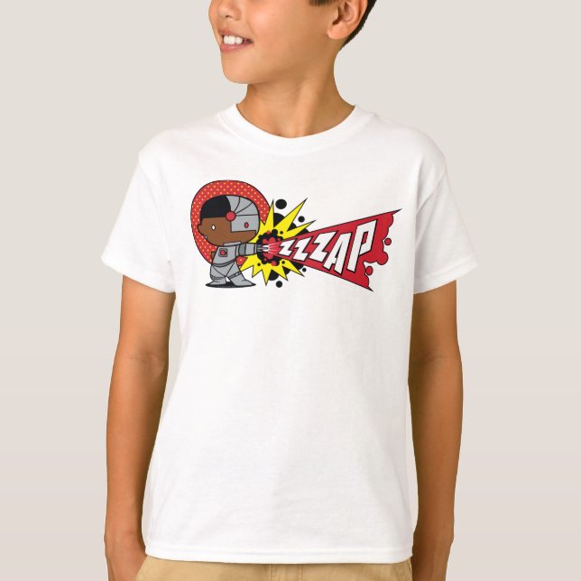 T-shirt Le canon Cybernétique de Chibi Cyborg (Devant)