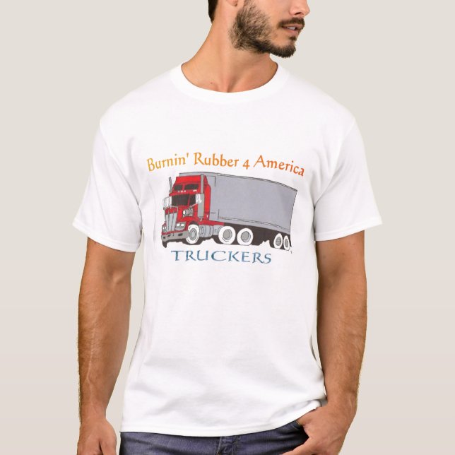 T-shirt Le caoutchouc 4 Amérique de Burnin (Devant)
