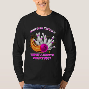 T-shirt Le capitaine de bowling Rollin' Bowlers frappe