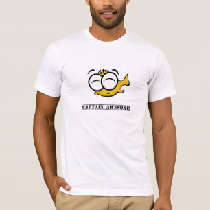 T-shirt le capitaine impressionnant, captain le texte