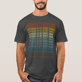 T-shirt Le capybara est mon animal spirituel Amis capybara