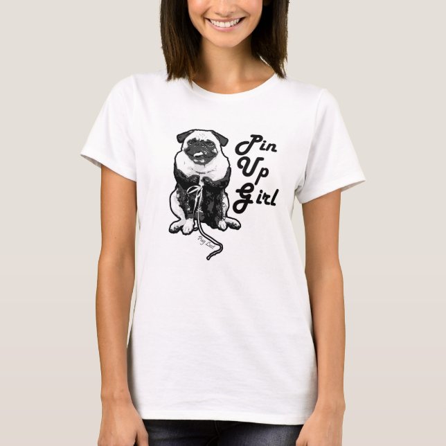 T-shirt Le Carlin sexy est la vraie Pin Up Girl (Devant)