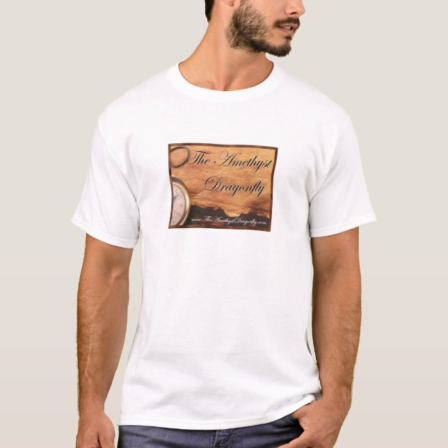 T-shirt Le carré t standard de libellule d'améthyste (Devant)