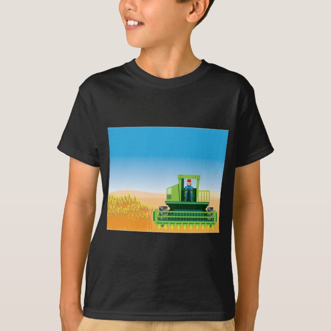 T-shirt Le cartel fauche et moissonne le vecteur de (Devant)
